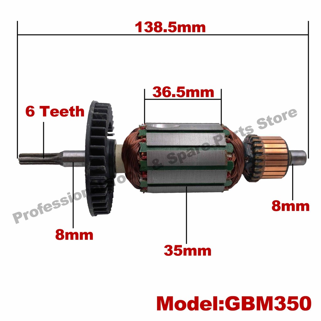 Mỏ Neo Ac220V-240V Cho Máy Khoan Không Dây Bosch Gbm350