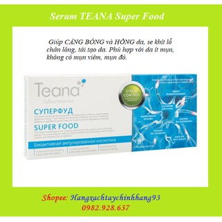Serum Teana SUPER FOOD làm CĂNG BÓNG và HỒNG da, se khít lỗ chân lông, tái tạo da