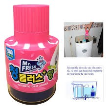 Cốc thả bồn cầu tẩy xanh toilet Hàn Quốc Mr.Fresh 180g hương Ly