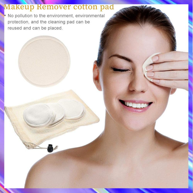 [Hàng mới về] Bông tẩy trang sợi tre có thể tái sử dụng tiện dụng