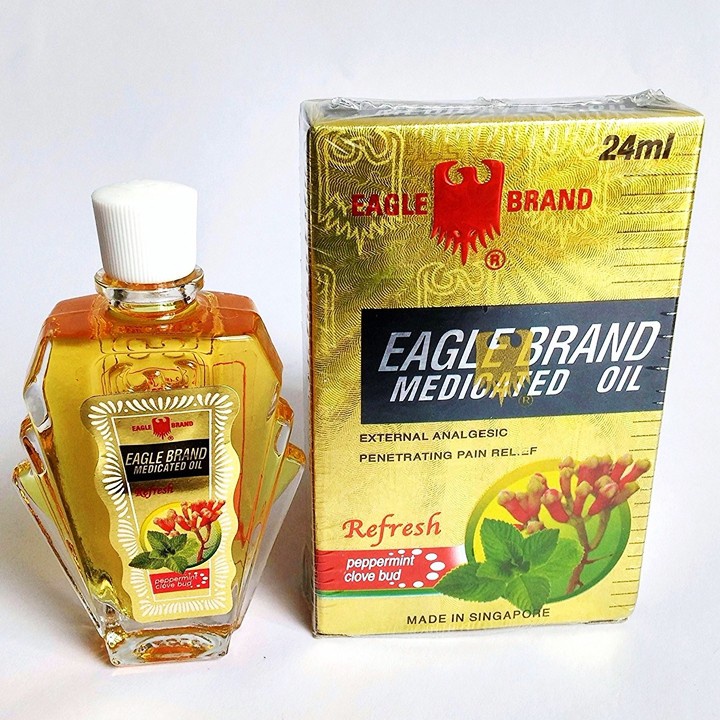 Dầu gió Eagle Brand màu vàng chai nhỏ 3ml