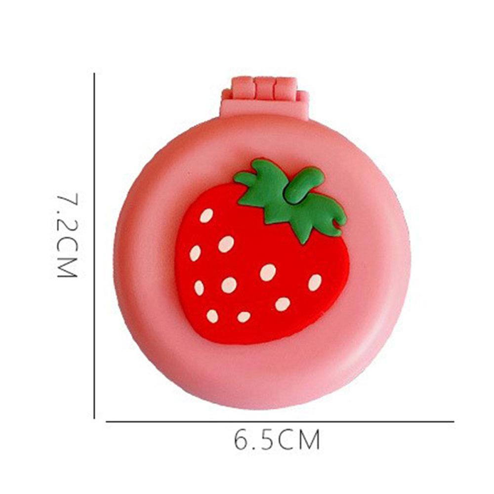 CLEOES Lược Gấp Tích Hợp Gương Trang Điểm Mini Kiểu Dáng Hoạt Hình Dễ Thương