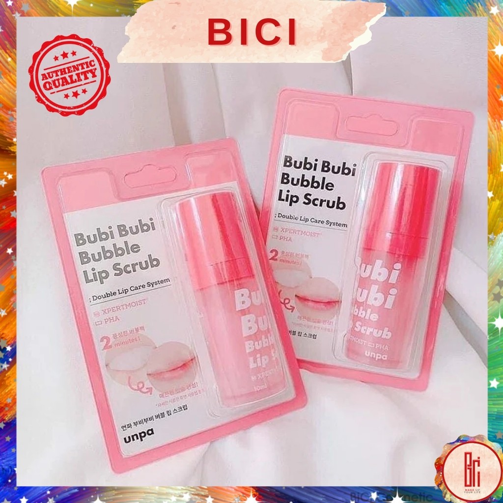 Gel Sủi Tẩy Tế Bào Chết Môi Bubi Bubi Lip (phiên bản NEW 2021)