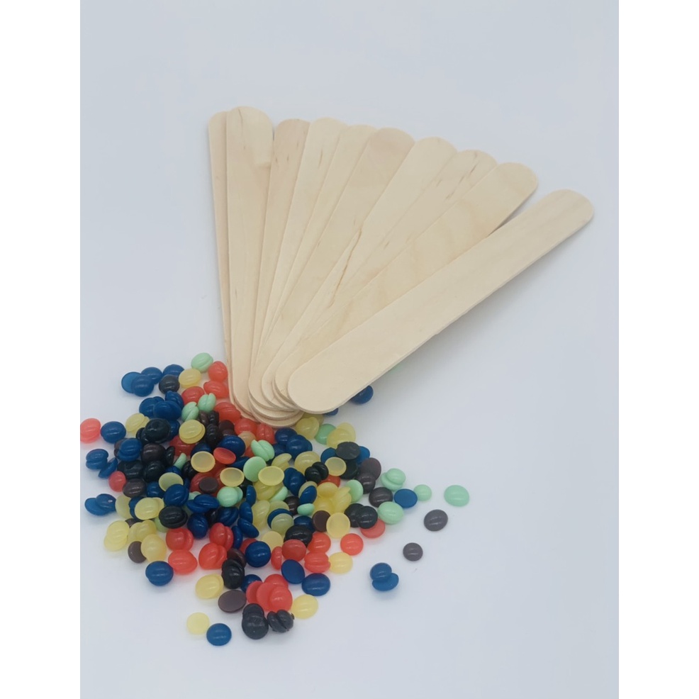 Tẩy lông nóng hạt đậu RAY - 500 gram + TĂNG 10 QUE GỖ wax lông đơn giản, tiện dụng - tẩy lông an toàn tại nhà | BigBuy360 - bigbuy360.vn
