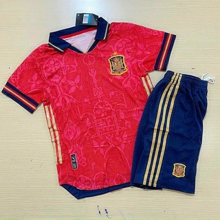 BỘ QUẦN ÁO BÓNG ĐÁ ĐỘI TUYỂN TÂY BAN NHA 2021