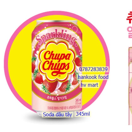 [Hàng Hot] Nước Soda Chupachups Hàn quốc. Nhiều Hương Vị Thơm Ngon