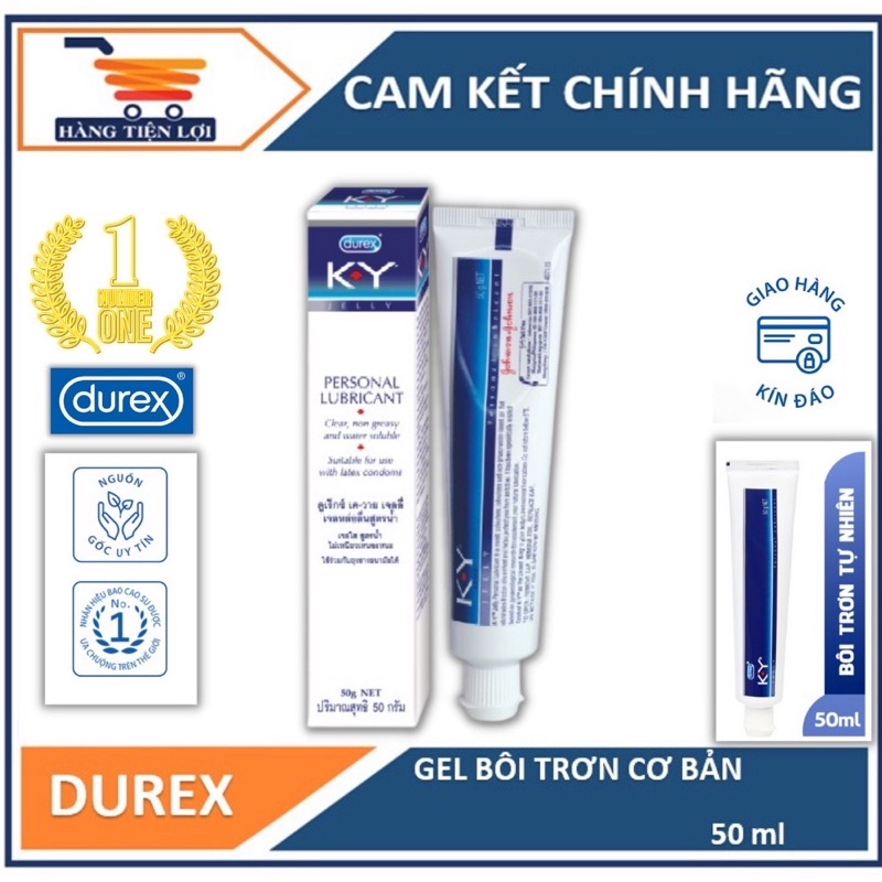 Gel Bôi Trơn Durex Ky Jelly 50g chính hãng không mùi