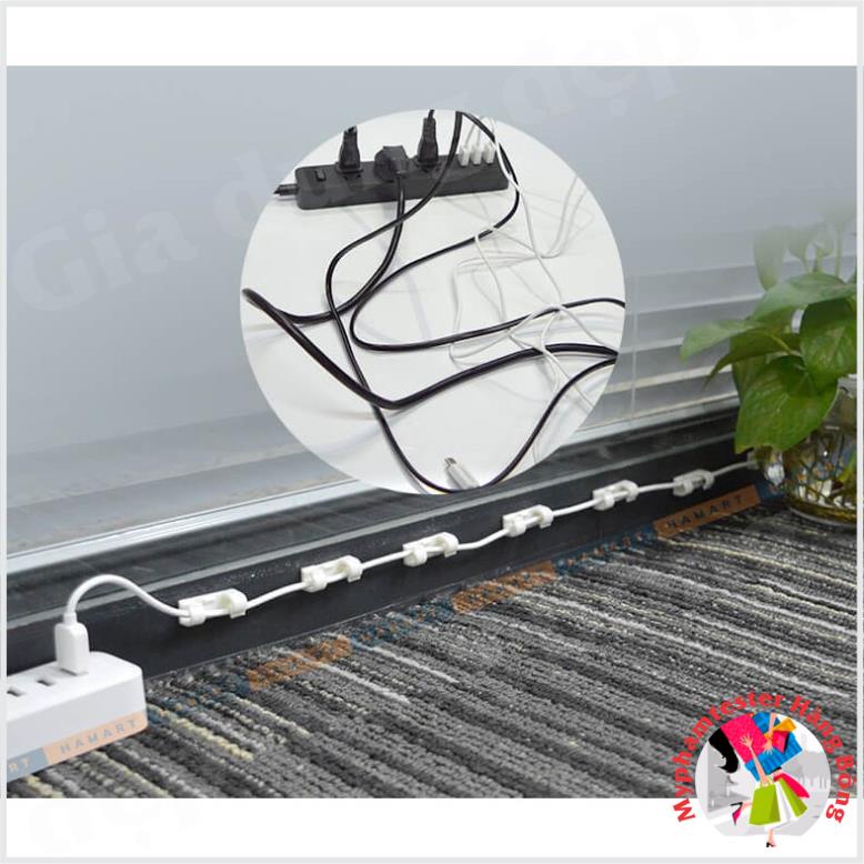 Đai Khóa Nhựa Giữ Nẹp Cố Định Dây Điện, Dây Mạng Gọn Gàng Văn Phòng/Gia Đình