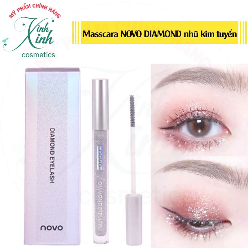 (NHẬP MÃ XINHT06 GIẢM 30K) MASCARA NOVO, NHŨ MẮT NOVO SIÊU XINH CHO ĐÔI MẮT THÊM LẤP LÁNH