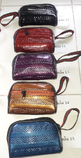 Một cái ví_bóp da Pu mini đa năng 2 dây kéo kích thước 10x6x3 cm rất đẹp