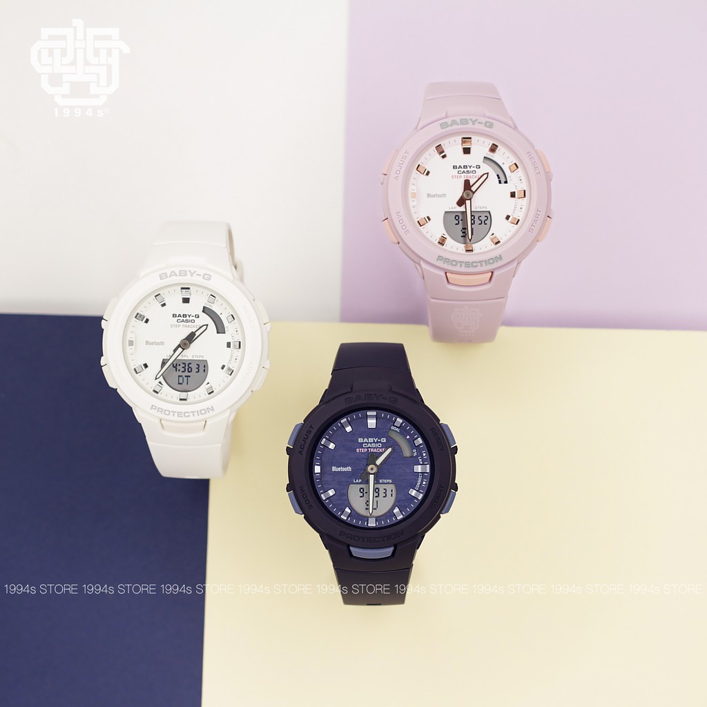 Đồng hồ nữ Casio Baby-G BSA-B100 Series, chống va đập, chống nước 100m, hàng chính hãng