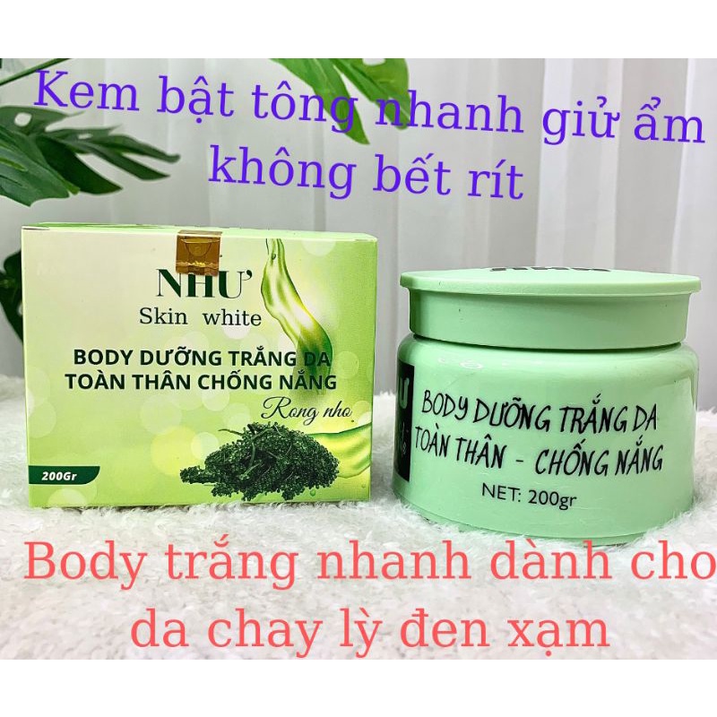kem body rong nho như skin white siêu trắng