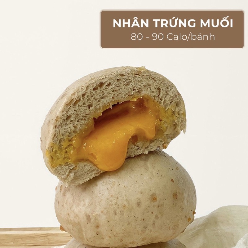 Bánh Bao Ngũ Cốc Ăn Kiêng Trứng Muối Tan Chảy