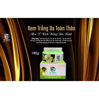 Kem dưỡng trắng da toàn thân men ủ kích trắng Táo Xanh HT Gold 150ml