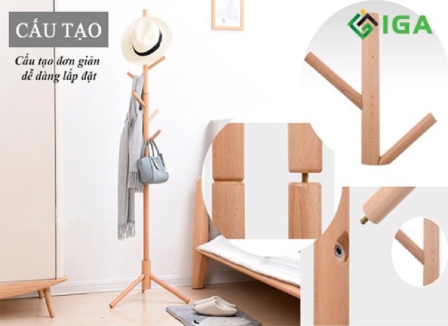 Cây Treo Quần Áo Phong Cách Scanvadian Hiện Đại GP60