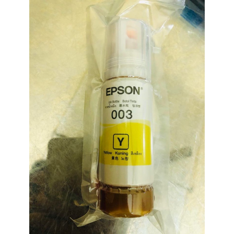 Mực in màu mã 003 cho Epson L1110/ L3110/ L3150/ L4150/ L5190 giá 95k/1 chai/1 màu