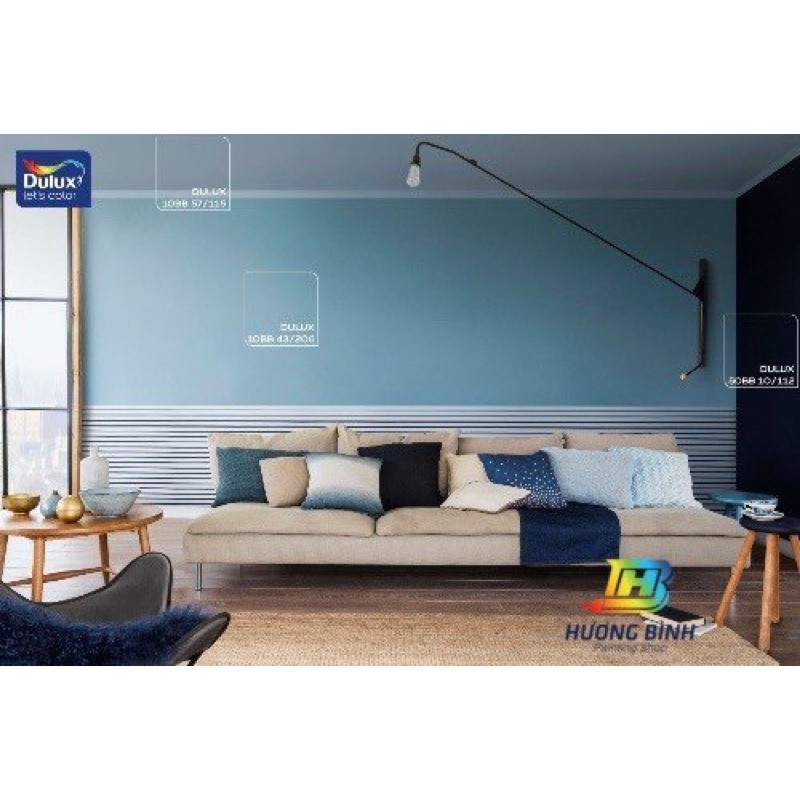 Sơn Dulux Easy Clean tông xanh dương (lon 1 lít)