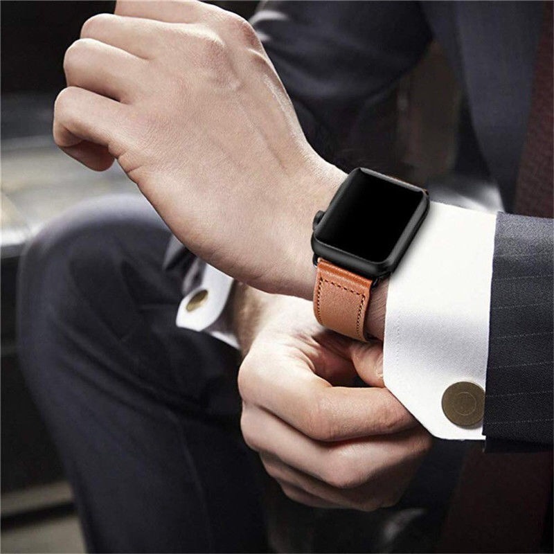 Dây Đeo Bằng Da Cho Đồng Hồ Thông Minh Apple watch Sees 7 8 ulta 49mm 45mm 41mm iWatch 6 se 5 4 3 44mm 40mm 42mm 38mm 44mm