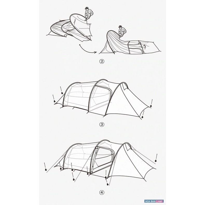Lều 2 Người NatureHike Opalus NH20ZP001