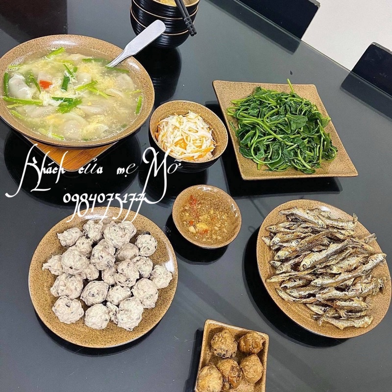 Set bộ đồ ăn men gốm theo yêu cầu - gốm sứ Bát Tràng phong cách Nhật Bản