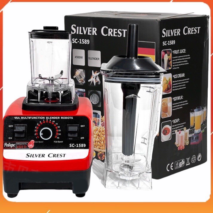 (Chinh hãng)Máy say sinh tố công nghiệp 4500w xay đá bào xay củ, qua xay thịt