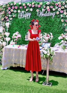 Đầm maxi cánh tiên