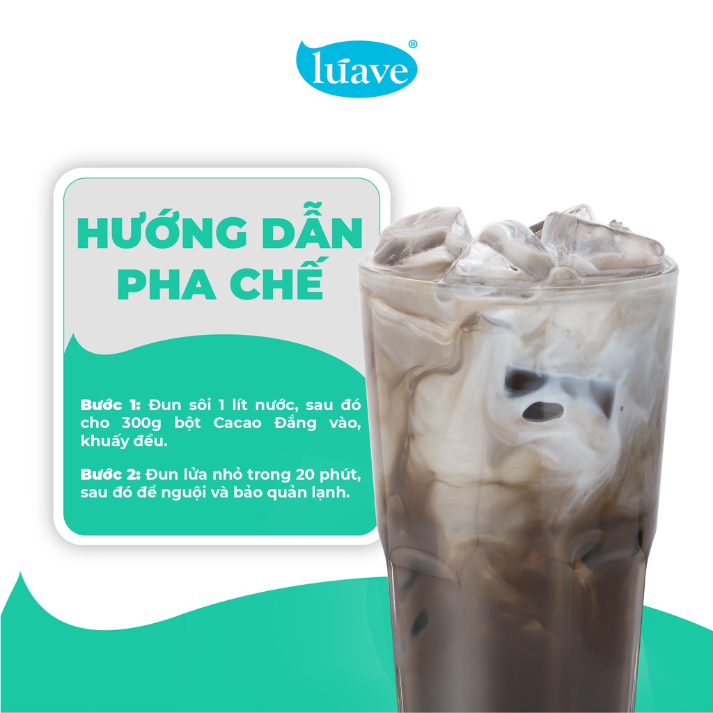 Bột Cacao nguyên chất LÚAVE 500g