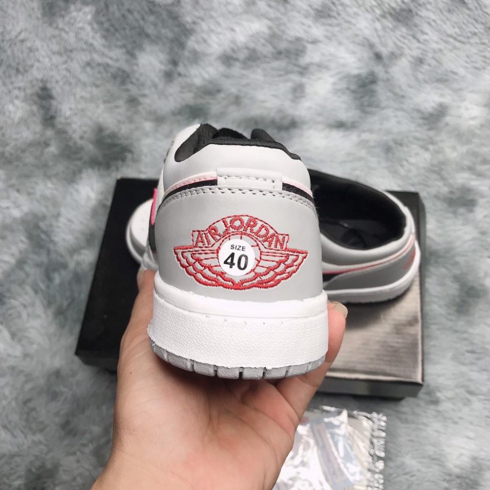 [Ả𝐧𝐡 +Video 𝐓𝐡ậ𝐭] Giày Jordan Cổ Thấp Nam Nữ, Giày Sneaker JD1 Xám Trắng Cổ Thấp Thời Trang Cao Cấp Hottrend 2022 | BigBuy360 - bigbuy360.vn