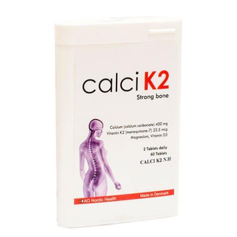 Calci K2 - Hỗ trợ bổ sung Canxi ngăn ngừa loãng xương, giảm thoái hóa khớp, giúp xương chắc khỏe