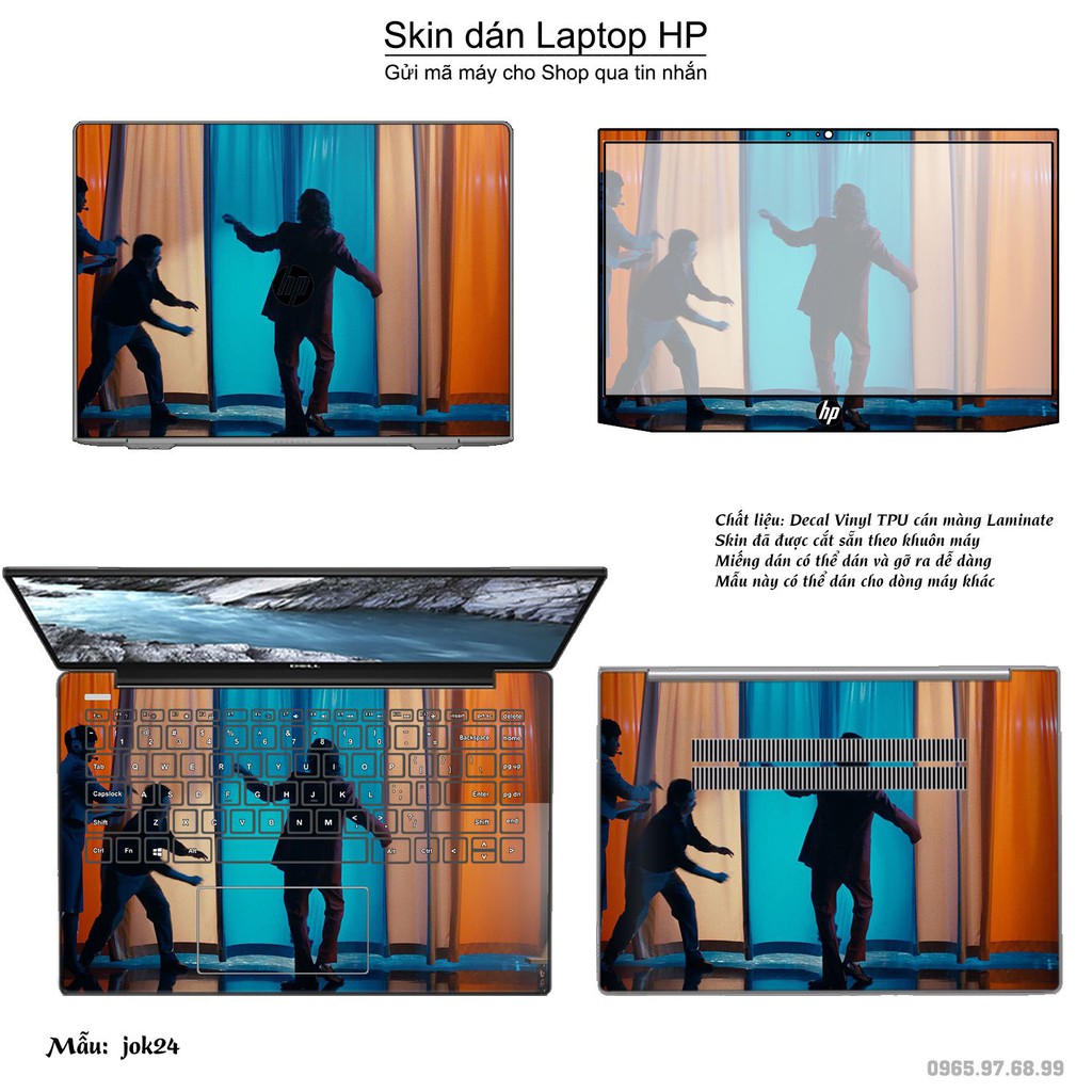 Skin dán Laptop HP in hình Joker _nhiều mẫu 3 (inbox mã máy cho Shop)