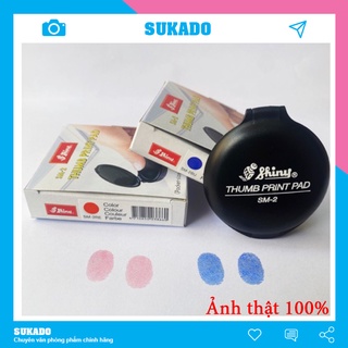 Mực lăn tay shiny thumb print pad sm-2 / sm-2a - hộp mực lăn chỉ tay sukado
