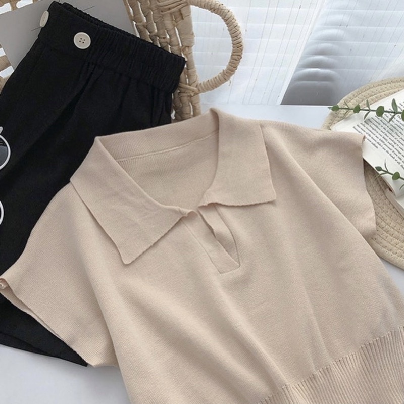 Áo croptop len nữ sát nách freesize Pumi