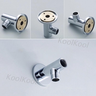 Ống nối vòi sen tắm chất liệu đồng thau mạ chrome gắn tường dạng cúp hít