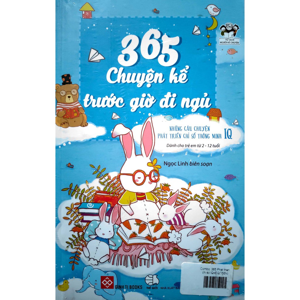 Sách - 365 Chuyện kể trước giờ đi ngủ (Bộ 2 quyển - Những câu chuyện phát triển chỉ số EQ - IQ)