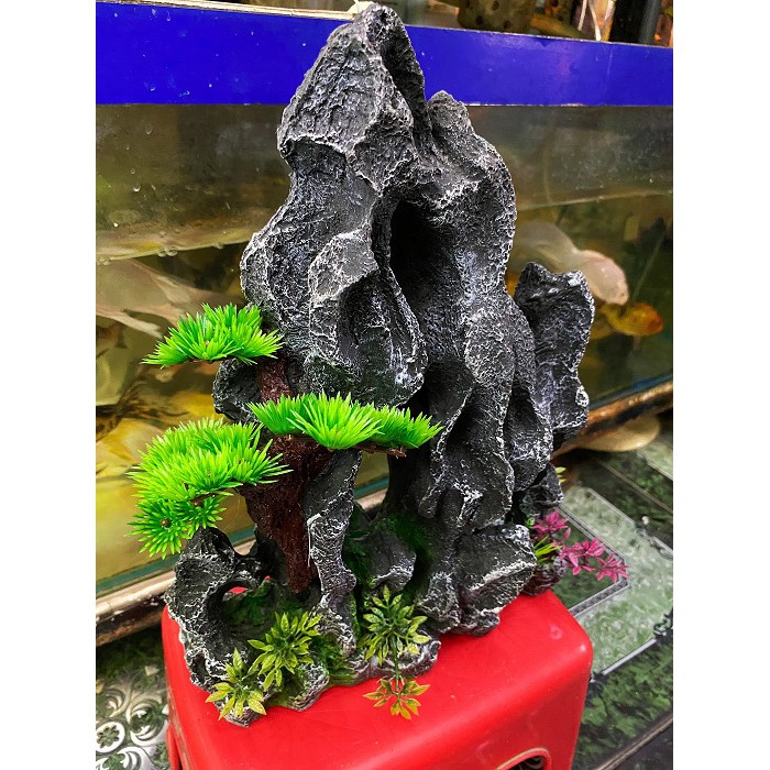 TIÊU CẢNH TRANG TRÍ HỒ CÁ NON BỘ 25X9X23CM