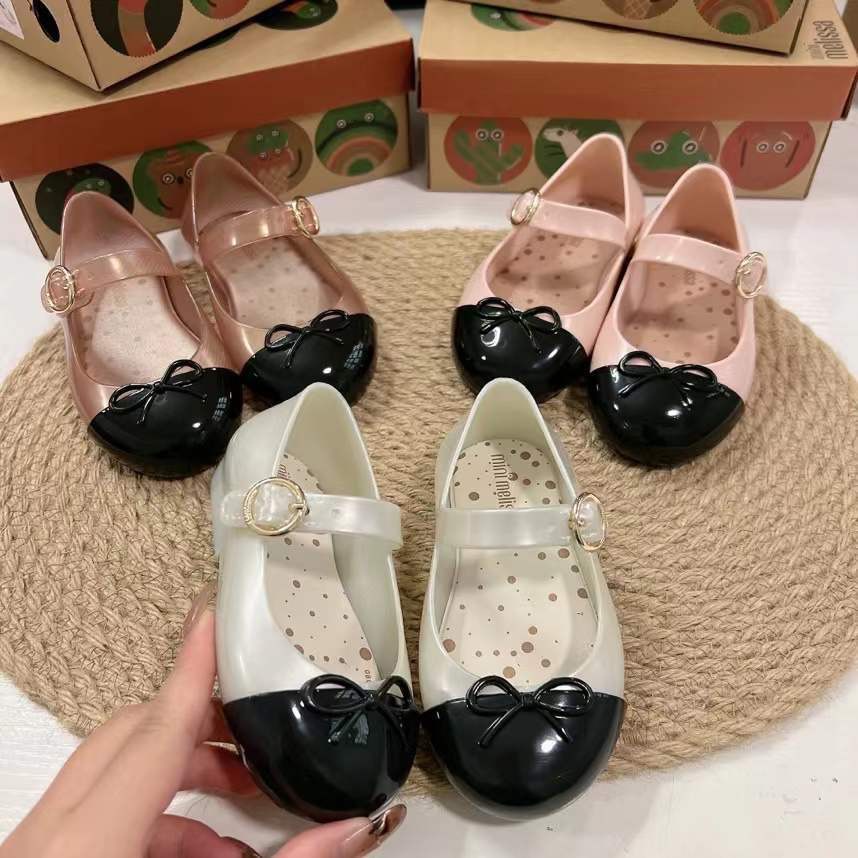 [Mẫu 2022] Giày nơ búp bê cho bé gái Melissa xuất dư fullbox phong cách công chúa từ 1 - 8 tuổi