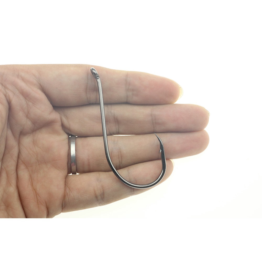 Set 50 móc câu cá thép carbon size 9 / 0-1 / 0 1 2 4 6 bền bỉ chuyên dụng