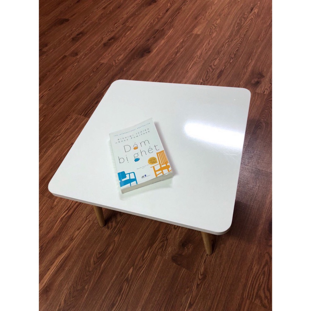 Bàn Trà chân gỗ tròn kiểu nhật chắc chắn kích thước vuông 60*60cm Havaco