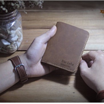 Gói Thiết kế + Gói Khắc tên lên sản phầm Ví - Dây lưng - Dây đồng hồ ...By Kiến Leather