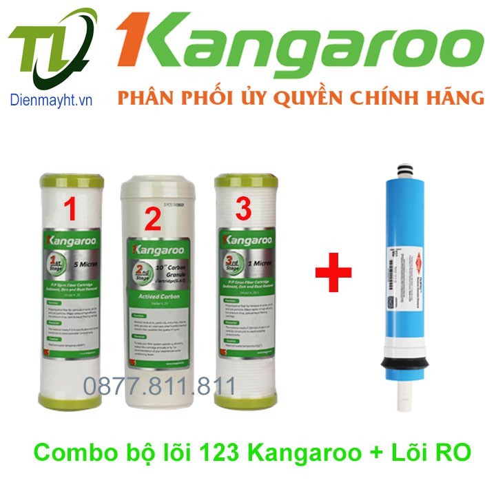 Combo lõi lọc số 1-2-3 -4 - lõi RO sịn - màng 1