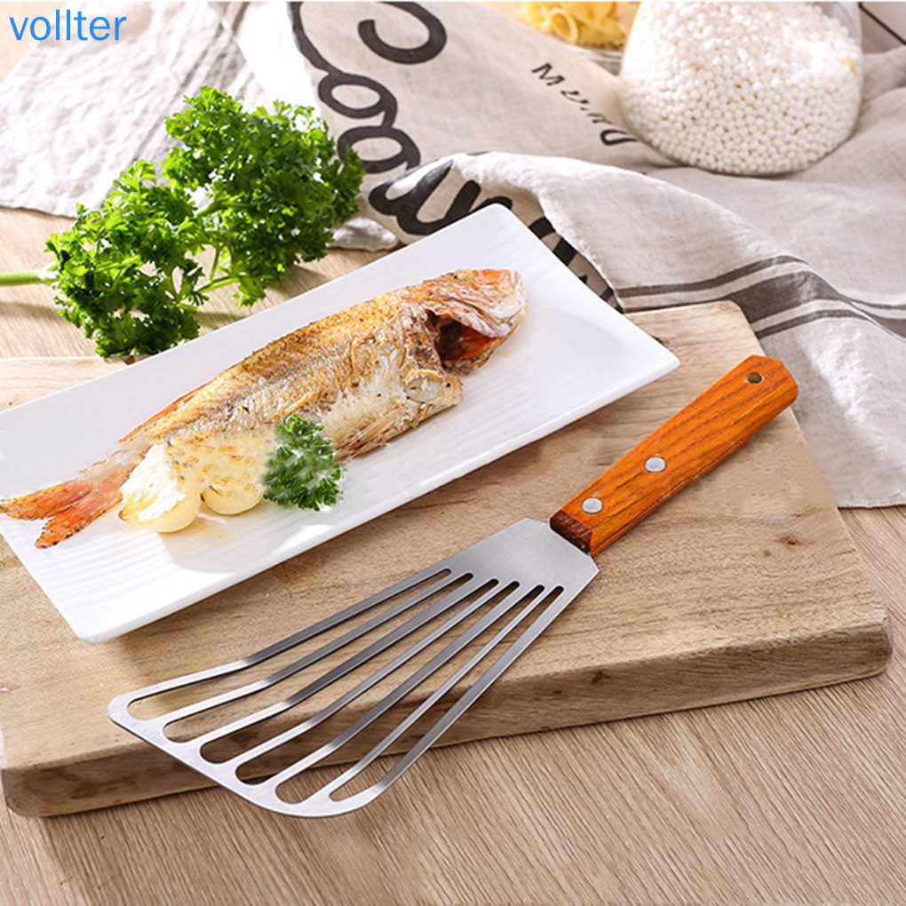 Xẻng Lật Thực Phẩm Bằng Thép Không Gỉ Chất Lượng Cao Tiện Dụng