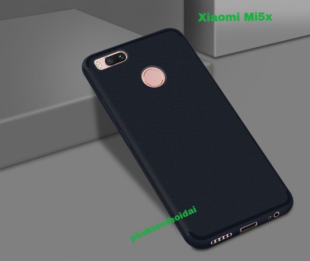 Xiaomi Mi5x ốp lưng dẻo vân caro ( chống vân tay mồ hôi )
