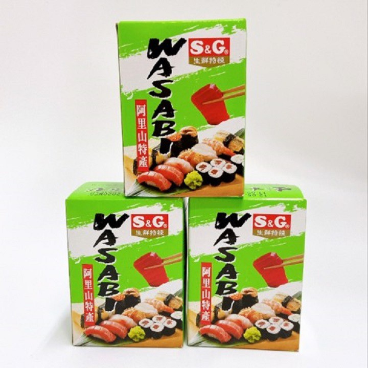 Mù tạt Wasabi S&G hộp 10 gói (10 gr/1 gói)