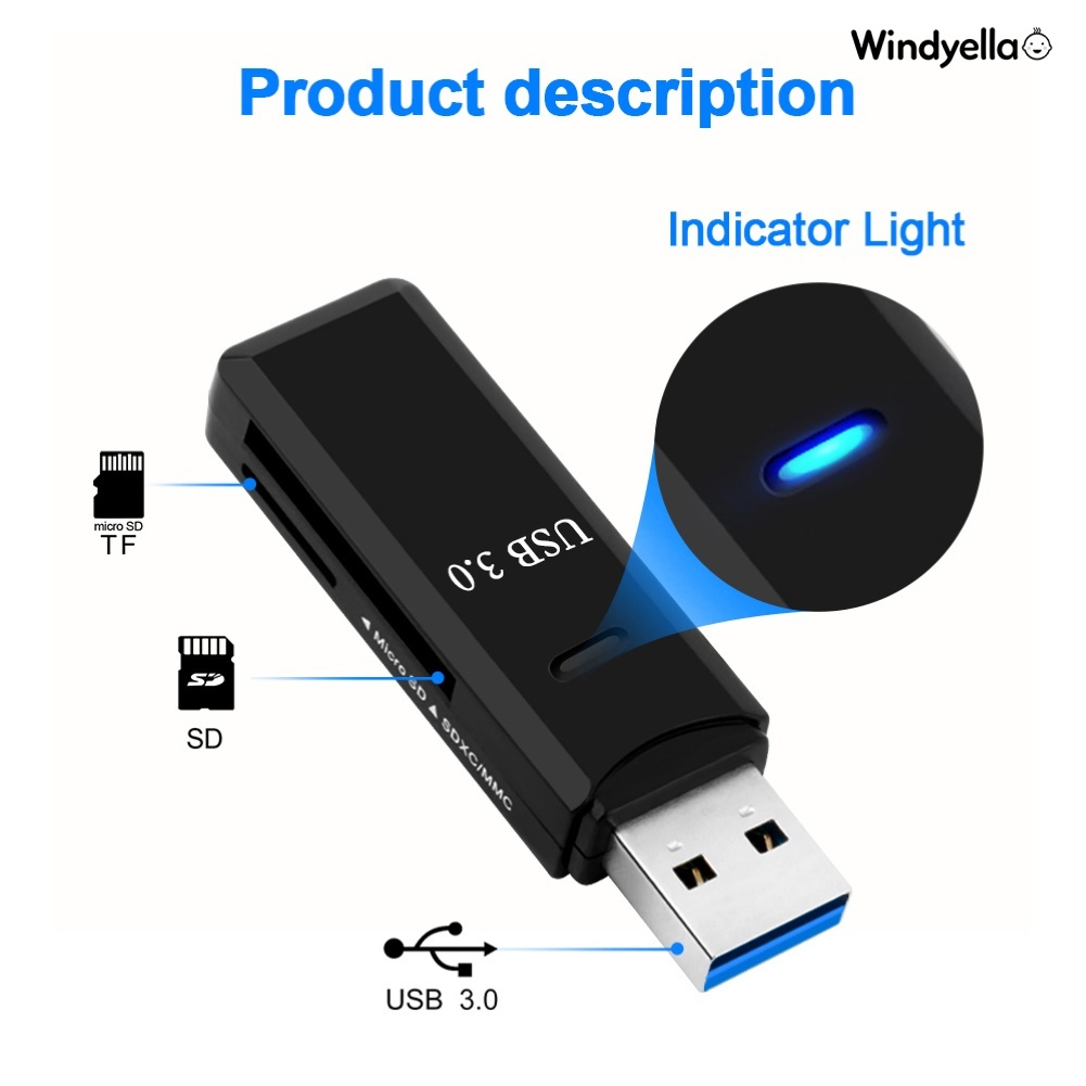 Đầu Đọc Thẻ Nhớ USB 3.0 Cho PC Laptop | BigBuy360 - bigbuy360.vn