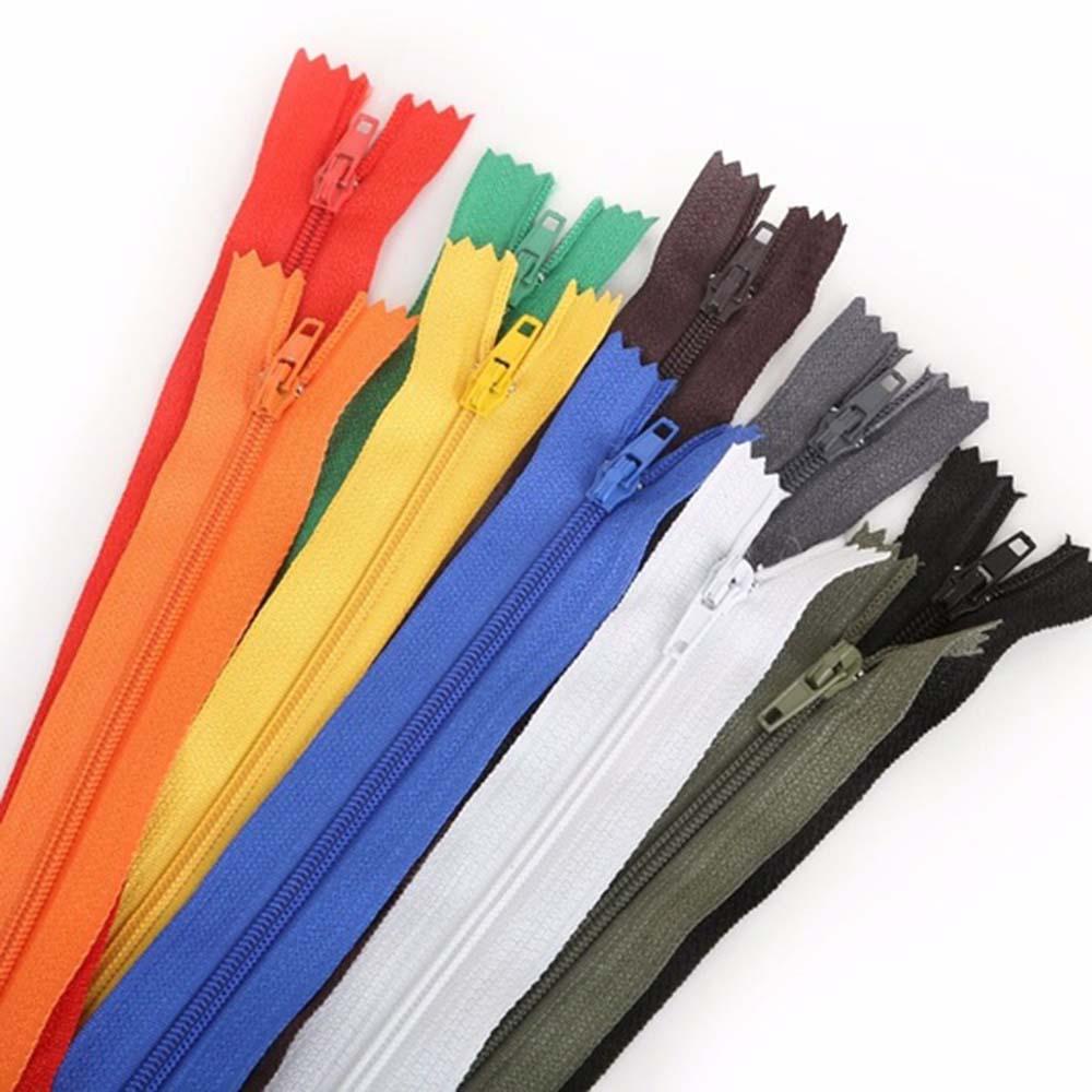10 Dây khóa kéo nylon tùy chọn màu sắc dùng may quần áo/ làm đồ thủ công DIY