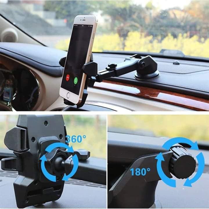 Giá đỡ điện thoại trên ô tô gắn taplo và cửa gió điều hòa, kẹp điện thoại ô tô cực kì chắc chắn | BigBuy360 - bigbuy360.vn