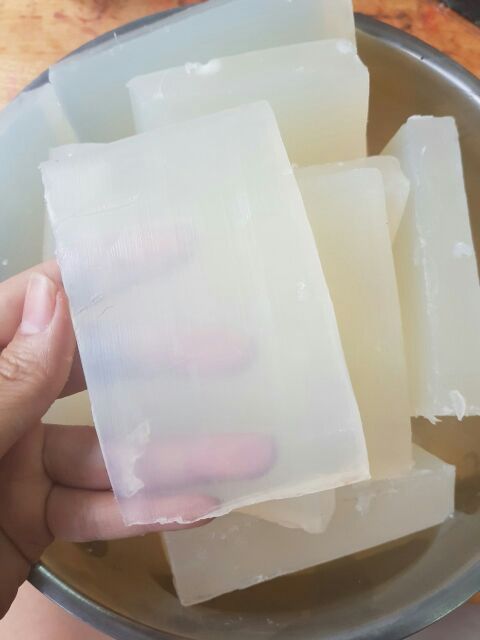 Phôi xà phòng glycerin trắng trong 500gr