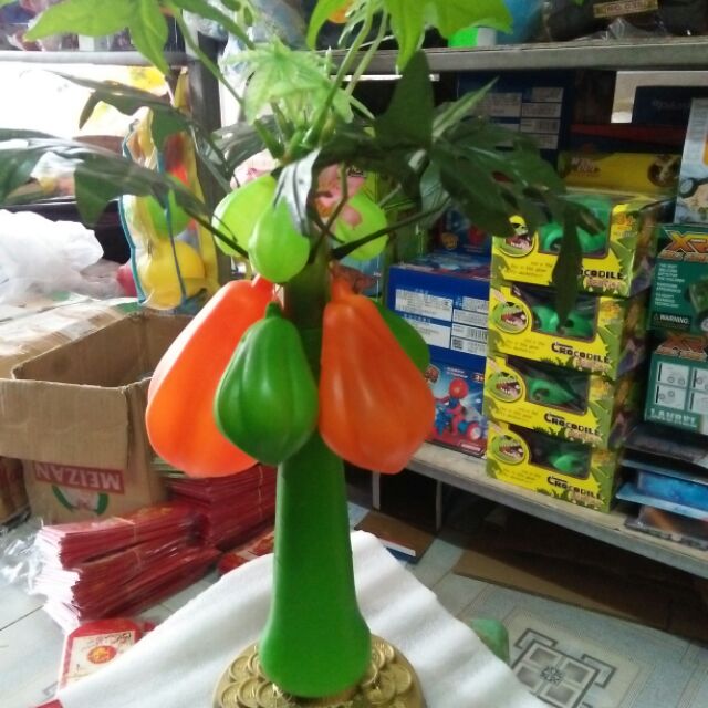 Cây đu đủ nhựa 40cm