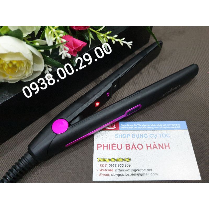 Máy Kẹp Tóc Mini Chính Hãng Ckeyin, Máy Duỗi Tóc Cá Nhân Bản Nhỏ.(Ảnh thật)