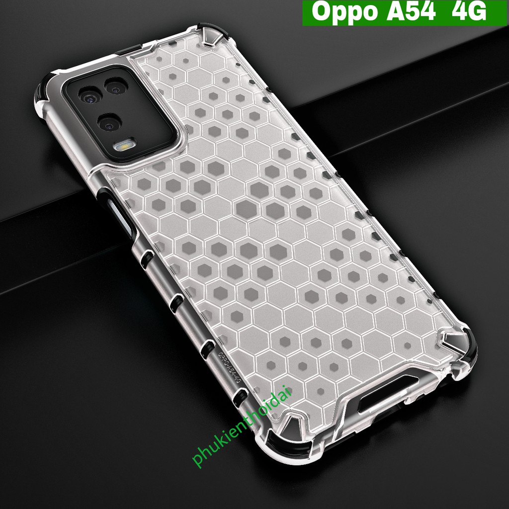 Ốp lưng Oppo A54 4G chống sốc vân tổ Ong cao cấp siêu bền kiểu dáng UAG